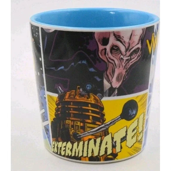 Doctor Who Mug Coffee Cup 2012 BBC Licensed Comic Style Whovian Collectible - Picture 3 of 7